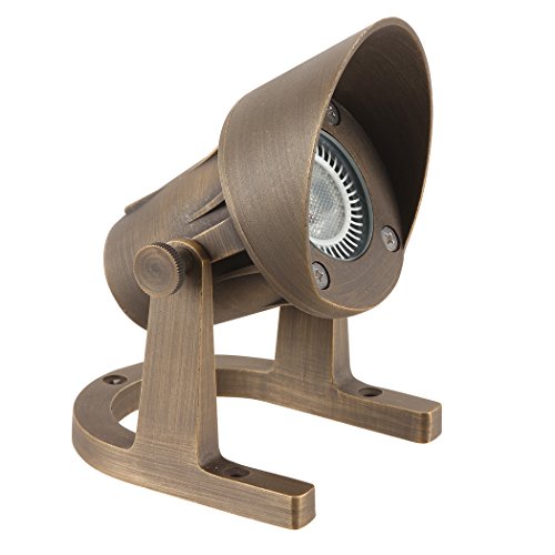 LFU Solid Brass Constructed Underwater Pond Fountain Light. Low Voltage. Fully Submersible. LED