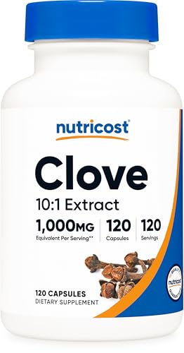 Nutricost Clove Extract 120 Capsules for 120 Servings Per Bottle - Vegan GMO Free and Gluten Free