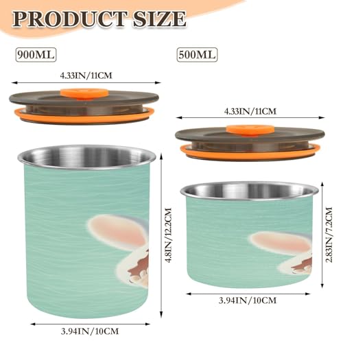 Contenedor hermético para café Qilmy acero 17oz miniatura 3