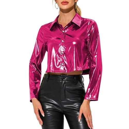 Chemise courte sexy et chemisier à revers pour briller en soirée