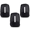 Dadabig Rain Cover Backpack Pack of 3 Waterproof Rain Cover School Bag with Reflective Strips Water Protection Backpack Cover Rain Cover Safety Cover for Outdoor Camping Hiking Travel (Black)