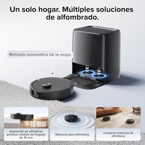 roborock Qrevo 2 Pro Set Robot Aspirapolvere Lavapavimenti 25.000Pa, Nero - 7
