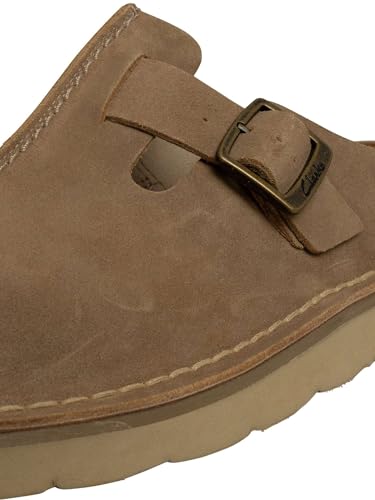 Clarks Solsbury Mule Dark Sand Suede 44