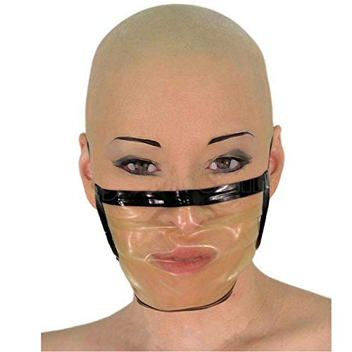 Máscara de látex BC90 XXL transparente de 0,4 mm para fiestas y eventos.