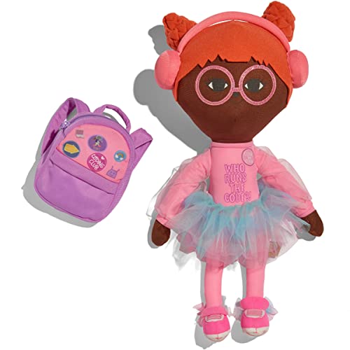 Surprise Powerz Codie The Coder Doll - Soft Plush Educational Toy For Girls Ages 2-5 - Stem Learning Doll - Made W/Real Black Girls Voice, Empowering Plush Doll - Press Hand Speaks 75+ Coder Phrases #TOP2