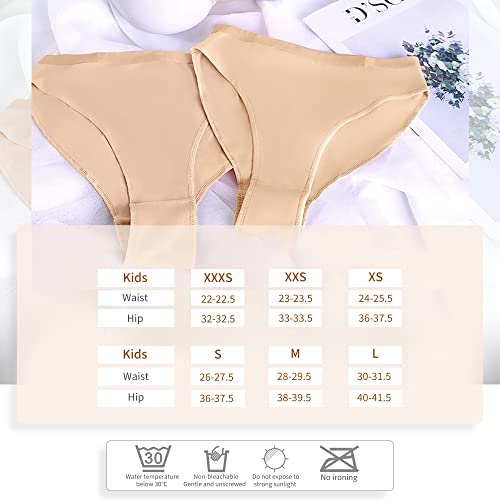 Ballet Dance Underwear Professional Girl Briefs Women Girls Cotton Gymnastics Shorts Seamless Underpants Dance Knickers Underwear Big Girls' Ballerina Beige 3Pcs 150 #TOP1