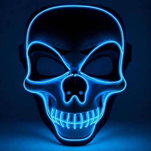 TK Gruppe Timo Klingler Przerażająca straszna maska LED sterowana na Halloween