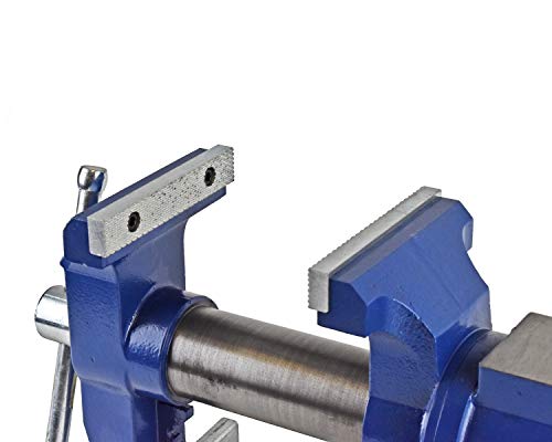 Yost Vises 750-E Multi-Jaw Rotating Vise System | 2 In 1 Multipurpose Bench And Pipe Vise | Secure Grip With Swivel Base | Made With A Combination Of Ductile Iron & Hardened Steel | Medium, Blue #TOP4
