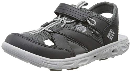 Columbia Unisex-Kid's Childrens TECHSUN Wave Sport Sandal, Shark, Grey ice, 13 Regular US