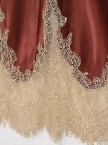 Jupe midi en satin taille haute pour femme coupe slim élégante - 6