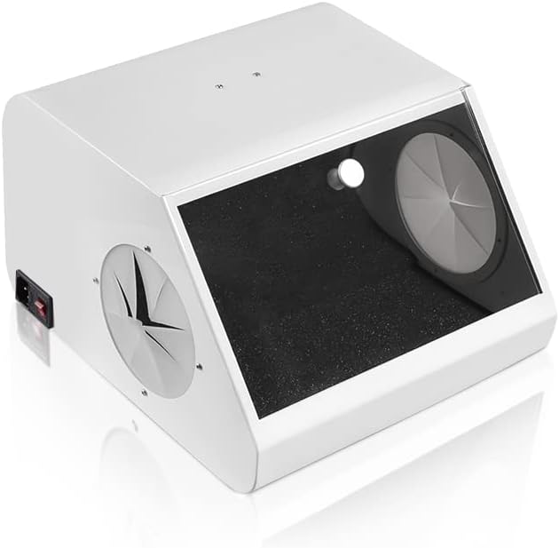 Dust Collector Vacuum Extractor Box Lab Dust Trimming Box Dust Proof Box with Iight and Filter