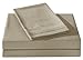 Honeymoon 1800 Brushed Microfiber Embroidered Bed Sheet Set, Ultra Soft, Queen - Light Green