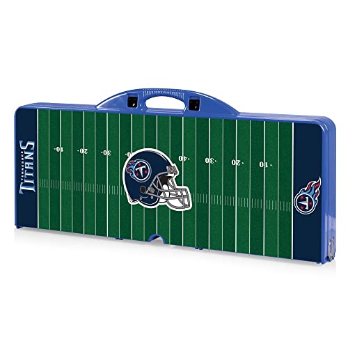 Image of Picnic TIME NFL Football Field Folding Picnic Table, Camping Table, Outdoor Table with Umbrella Hole