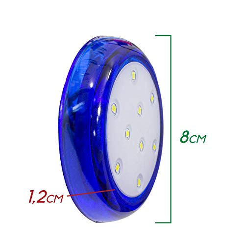 Luminária LED Piscina Azul 80mm Rosca 1/2 9w 6500K 50012