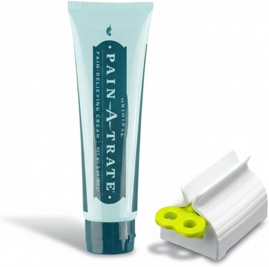 Original - Natural Muscle Pain Relief Cream with T36-C5® Melaleuca Oil with Free Tube Squeezer