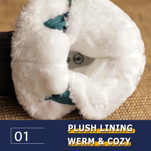 FLIOZY Kids Duck Boots Boys Waterproof Snow Boots Faux Fur Lining Winter Shoes2