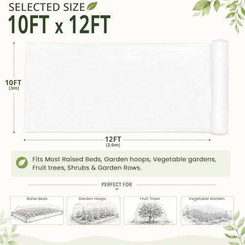 Image of Gardeningwill 3M x 3.65M Mosquito Bug Insect Bird Net Barrier Hunting Blind Garden Netting For Protect Your Plant Fruits Flower