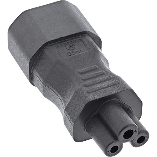 InLine 16723B Netzadapter IEC 60320 C14 / C5, 3pol. Kaltgeräte/Notebook