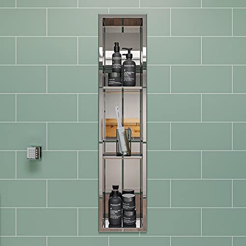 ALFI brand ABN0836-PSS Shower Niche, Polished Stainless Steel