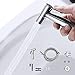 Kuuleyn Stainless Steel Bidet Sprayer Kit,Spray Head Toilet Attachment Cleaning Tool,1/2 Connector Adjustable Pressure Leak Proof Design Bathroom Wall Mounted Accessory
