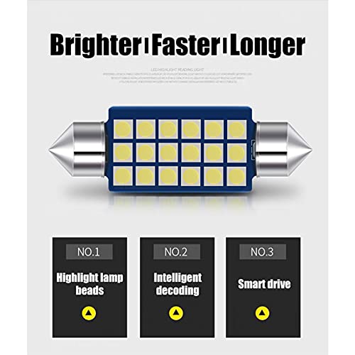 Bombillas LED Canbus para Mitsubishi ASX 2013-2018 Kit de Luces de Lectura y Cúpula Interior 7