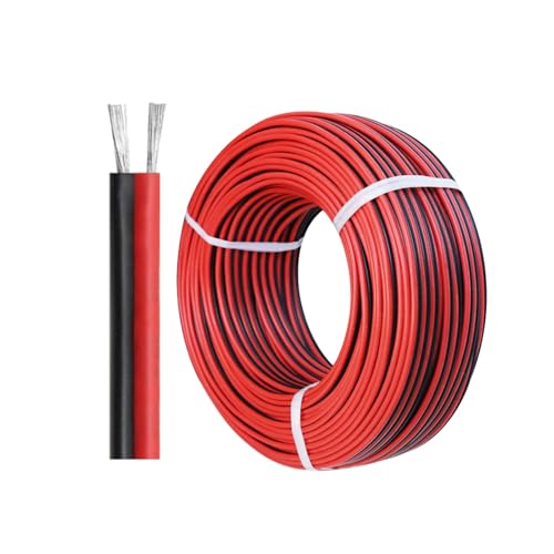 Câble électrique double conducteur 28 AWG rouge et noir UL2468 de 4,5m pour LED