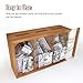 Mczxon Wooden Give Save Spend Money Saving Box for Kids, Money Coin Savings Piggy Bank Jar Box for Kids Safe Money Saver, Teach Children About Giving Saving Giving Money Piggy Box for Boys Girls
