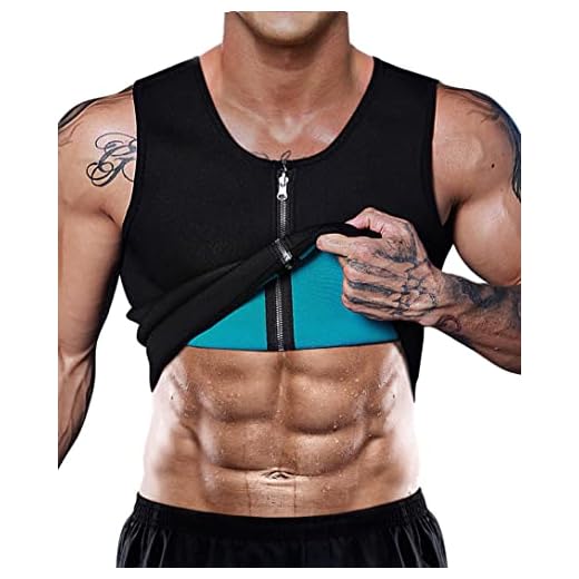 LaLaAreal Faja Reductora Adelgazante Hombre Neopreno Camiseta Reductora Compresion de Sauna Deportivo