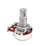 SUPVOX Potenciómetros de guitarra Eje A10K Eje dividido Olla curvada con volumen moleteado y controles de tono para guitarra Accesorio 18 mm