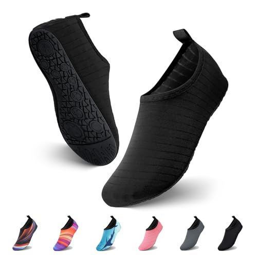 JOTO Scarpe da Scoglio Uomo Donna, Antiscivolo Scarpe Acqua Scarpette Mare da Sport Asciugatura Rapida, Immersione Scarpette da Surf Barefoot per Spiaggia Snorkeling Bagno,Gr.40/41 EU