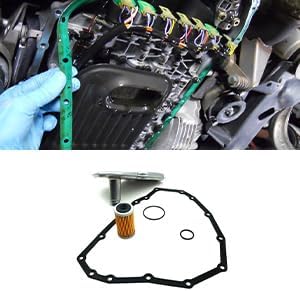 Miniatura 8 de TRANSPEED JF015E Kit de filtro de aceite de transmisión y junta de bandeja compatible con Nissan Sentra Tiida Versa Note Suzuki Swift Chevy Spark