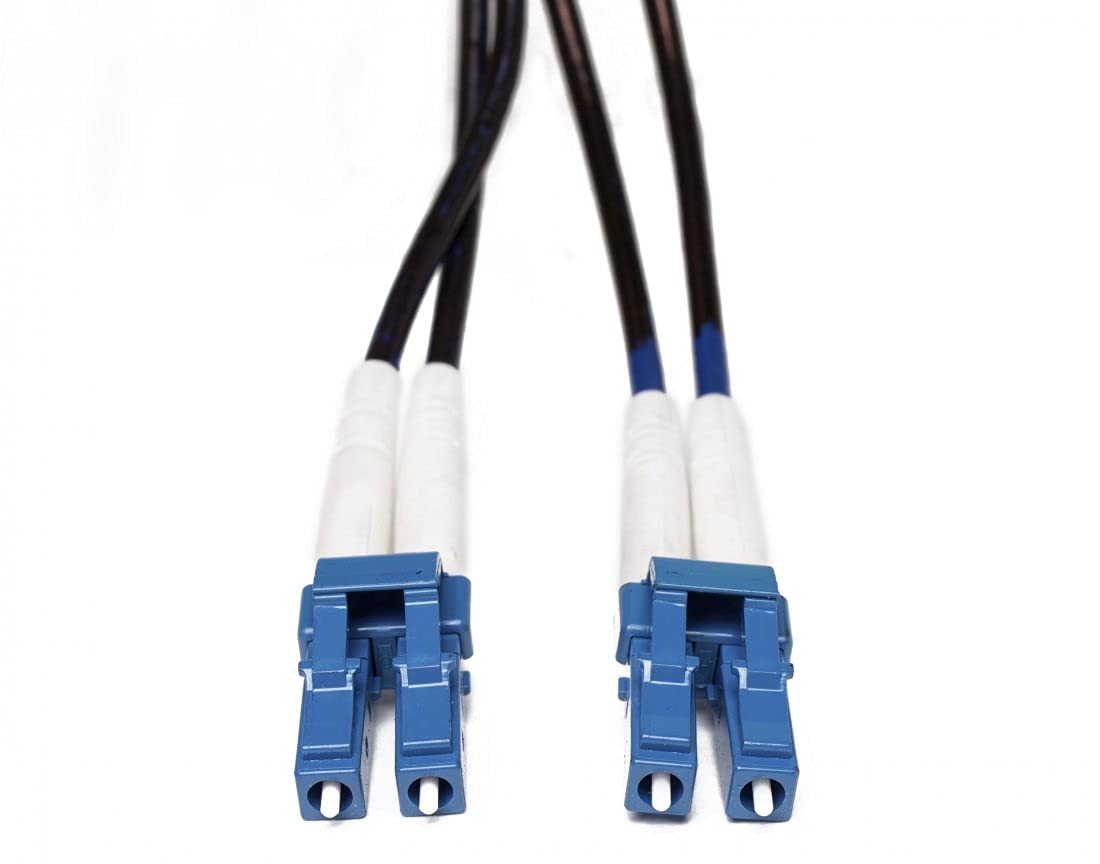 FiberCablesDirect LC LC OS2 Armored Xtreme Fiber Optic Patch Cable – Crush-Resistant Corning Glass | 70.0m (229.7ft) | Built for Industrial Installs, Warehouses, Outdoor Conduit