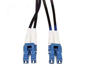 FiberCablesDirect LC LC OS2 Armored Xtreme Fiber Optic Patch Cable Crush-Resistant Corning Glass | 20.0m 65.6ft | Built for Industrial Installs, Warehouses, Outdoor Conduit