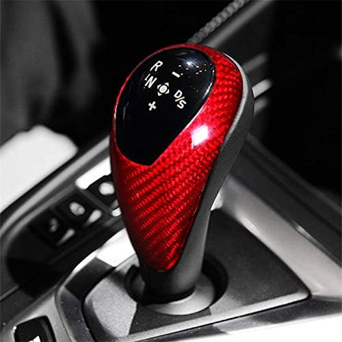 Red Carbon Fiber Center Console Gear Shift Knob Trim Cover for BMW M2 M3 M4 F80 F82 F83 F87
