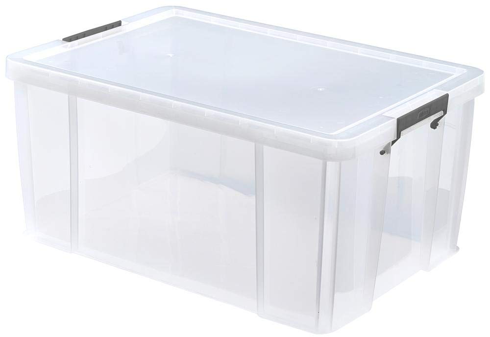 70L Allstore Storage Box, Box Colour Transparent, Box Material PP (Polypropylene), Box Type General Purpose Storage, External Depth - Imperial 25.98", External Depth - Metric 660mm, External Height -