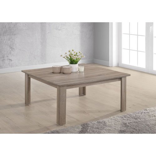 PROCOMFORT 17 x 36 x 36 in. Barry Square Cocktail Table - Dark Taupe