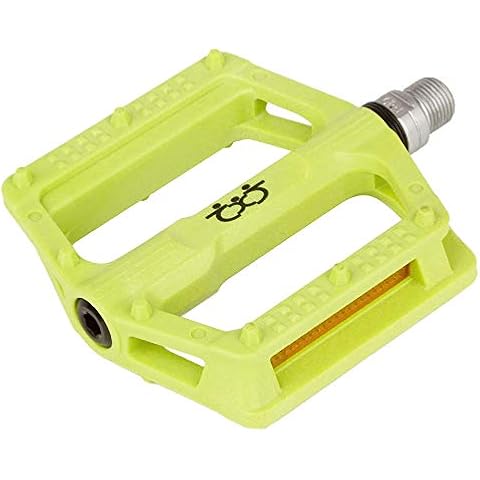 boruizhen Road Bike Platform Pedals Lightweight Nylon Bicycle Pedals 9/16 for Road Mountain Bike (Green) Cover
