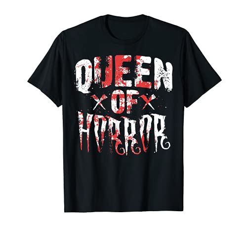 Divertida película de terror regalo miedo reina del terror día de la madre Camiseta