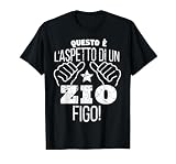 Zio Figo Maglietta Regalo Divertente per Il miglior Zio Maglietta, Uomo, Nero, XXL