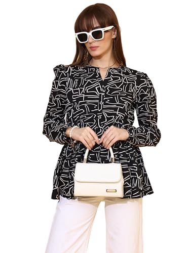 Image of Sheetal Associates Women's Top Shirt Stylish Trendy for Girls | Floral Printed Top | Lightweight Day Comfort