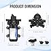 ECO-WORTHY 33-Series Water Pressure Diaphragm Pump Industrial 110V AC 4.0GPM Flow 50PSI Rated Pressure Self Priming RV Fresh Water Pump for Camper Kitchen Bathroom Marine Yacht Caravan