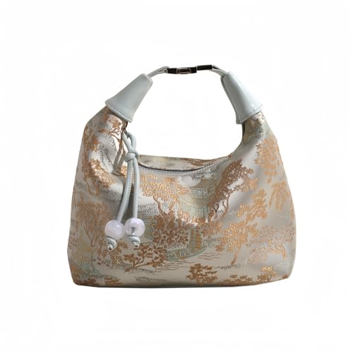 Image of Crescent Crossbody Shoulder Bag, Tote Handbag for Women, Sling Hobo Purse with Chain Strap