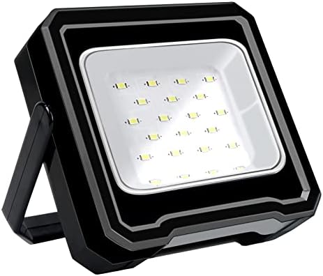 Ceboic Portable Work Light, 10W 800 Lumens Super Bright USB Rechargeable LED Camping Lights 3 Modes Water Resistant Outdoor Flood Light, Solar Work Light for Garage Hiking Emergency