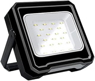 Ceboic Portable Work Light, 10W 800 Lumens Super Bright USB Rechargeable LED Camping Lights 3 Modes Water Resistant Outdoor Flood Light, Solar Work Light for Garage Hiking Emergency
