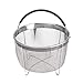 Stainless Steel Steamer Basket with handle for Instant Pot Accessories 3qt 3Quart Pressure Cooker, Made by Kaviatek