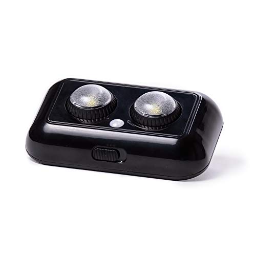 ILLUMISAFE Lights Safe Light - PIR Motion Sensor for Automatic Activation, Two Adjustable LED Lens for Directional Lighting in Gun Safes, Lockers, Cabinets