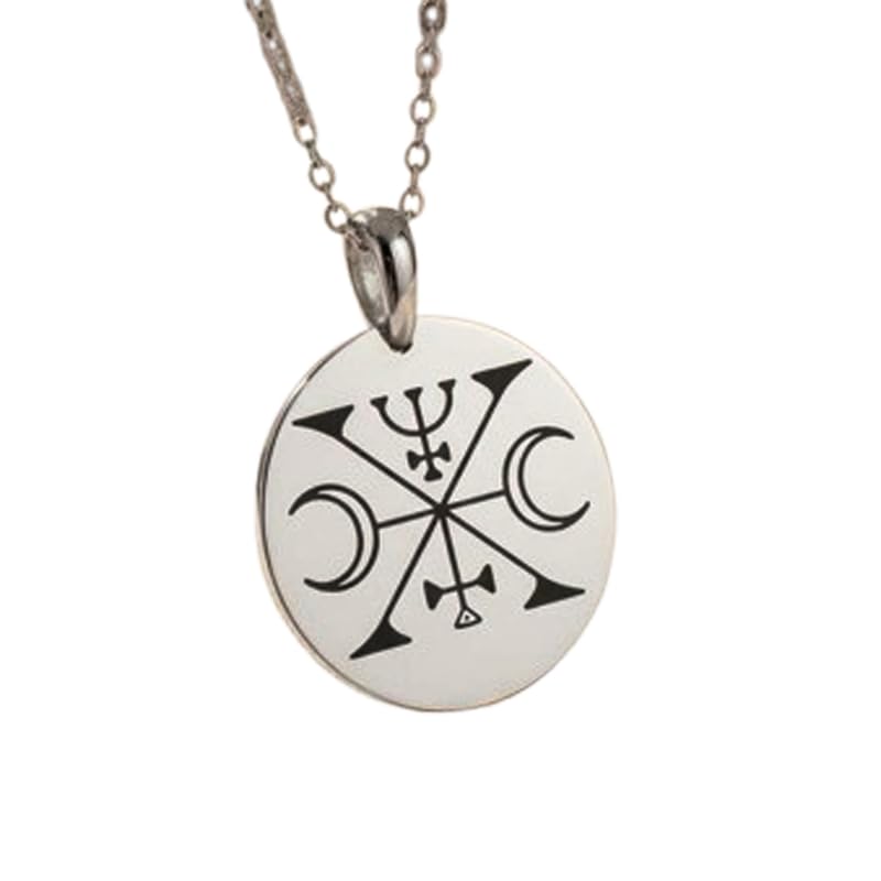 Collier pendentif Decarabie en argent sterling 925 gravé