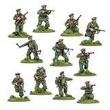 Warlord Games Włoski pluton Paracadutisti, waga 28 mm, plastikowe miniatury do akcji śrub, bardzo szczegółowe miniatury z II wojny światowej