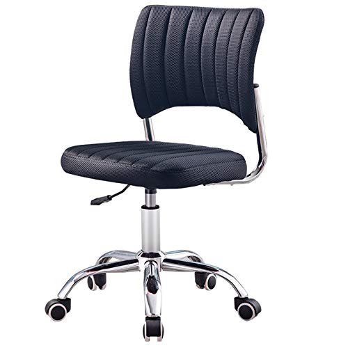 Chaise de bureau sans accoudoir pivotante 360 degrés compacte - 3