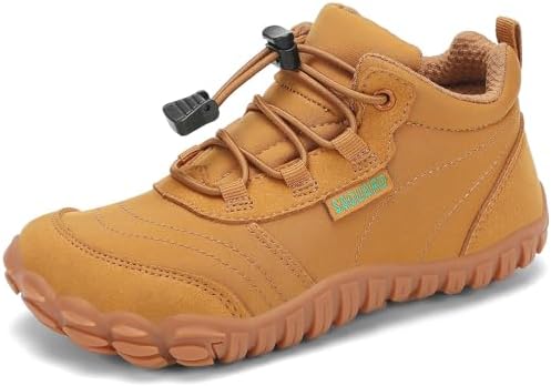 SAGUARO Kinder Barfußschuhe Atmungsaktiv rutschfest Wanderschuhe Leicht Barefoot Minimal Sneaker Gr.26-36
